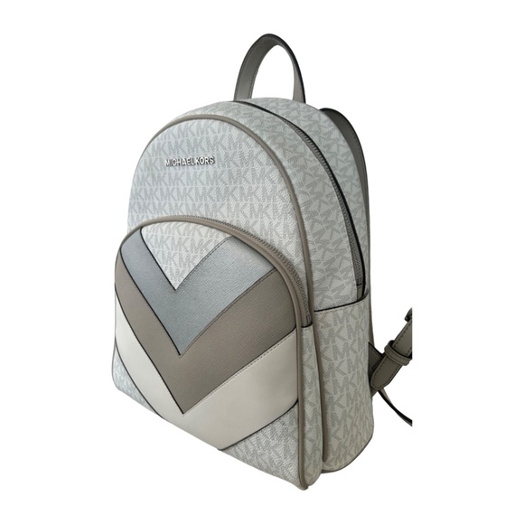 MICHAEL Michael Kors Handbags - MICHAEL Michael Kors Gray and Cream Backpack